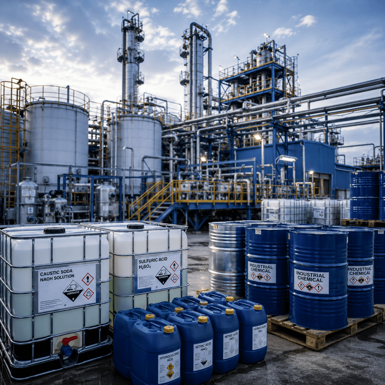 Industrial process plant supported by AeroTherm chemical supply